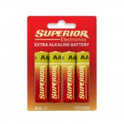 Batteria AA alcalina 1.5v in blister 4pz - Superior