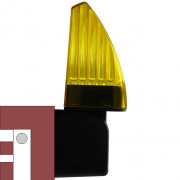 lampeggiante-luminoso-universale-led-full-tensione 12-24-230v a LED-fissaggio laterale