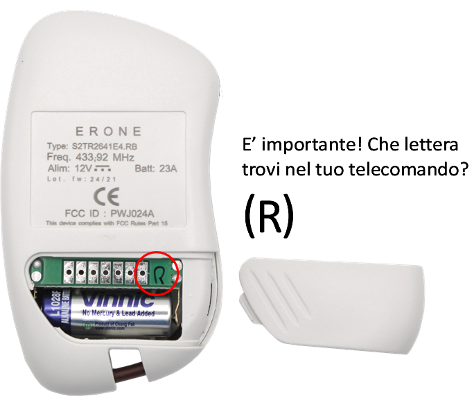 Telecomando erone rb