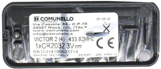 comunello etichetta interna