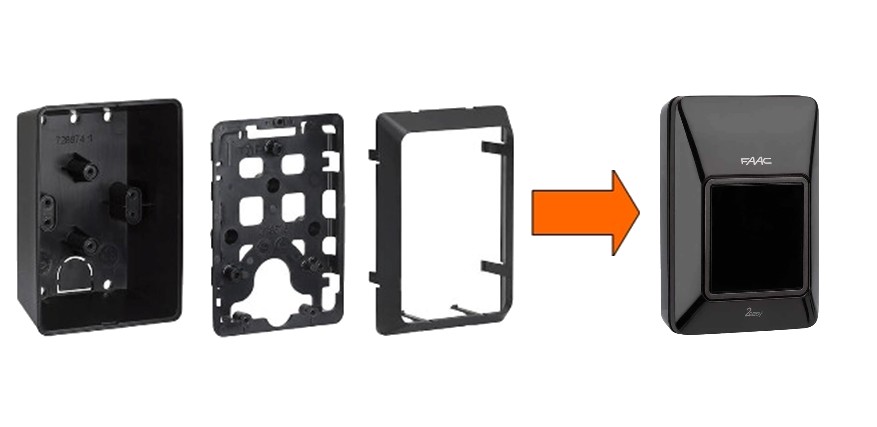 esempio 401064 gruppo adattatore tubo esterno tlp kp per fotocellula xp 30