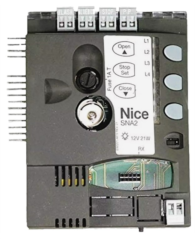 Scheda comando-centrale--ricambio-per-motore-sezionale-NICE-spin2-art. SNA2