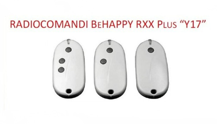 radiocomando behappy rxx plus y17 min min