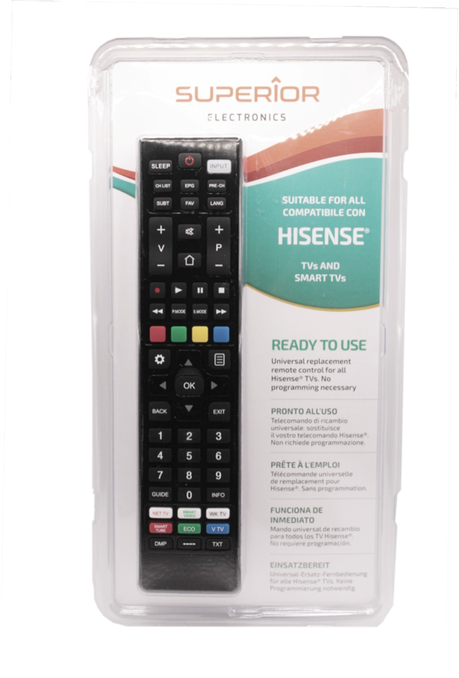 telecomando-TV-hisense-superior-pronto-alluso