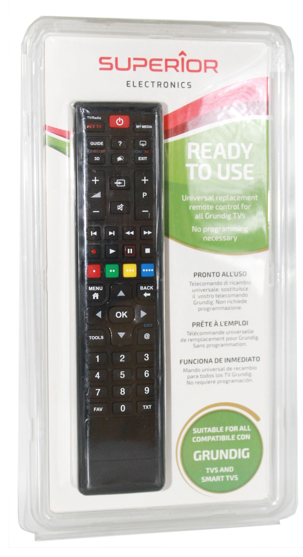telecomando-TV-superior-GRUNDIG-pronto-all'uso