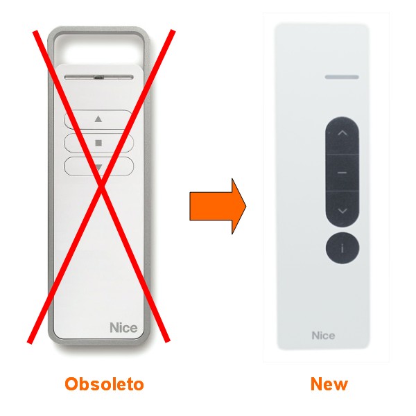 Telecomando Nice DOMI-P1 433.92 MHz rolling (ex eraP1) per tende da sole