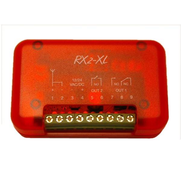 Scheda Radio Nologo RX2-XL 2CH 433,92 Mhz Codice Fisso, Rolling HCS, EBR