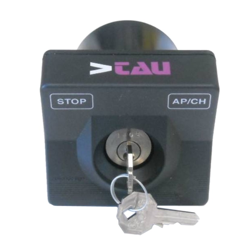 comando-a-chiave-tau-P-300SC-doppio contatto-da incasso-for-o60mm