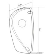 trasmettitore-cdvi-S3TR2641-t1-433-92-mhz-rolling-code-dimensioni