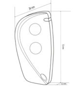 trasmettitore-cdvi-S3TR2641t2-433-92-mhz-rolling-T2-dimensioni
