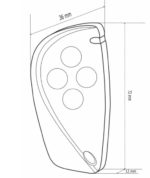 trasmettitore-cdvi-S3TR2641t4-433-92-mhz-rolling-code-hopping-code-dimensioni