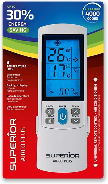 Telecomando condizionatore universale Superior AIRCO-plus 4000 marche in 1 solo telecomando